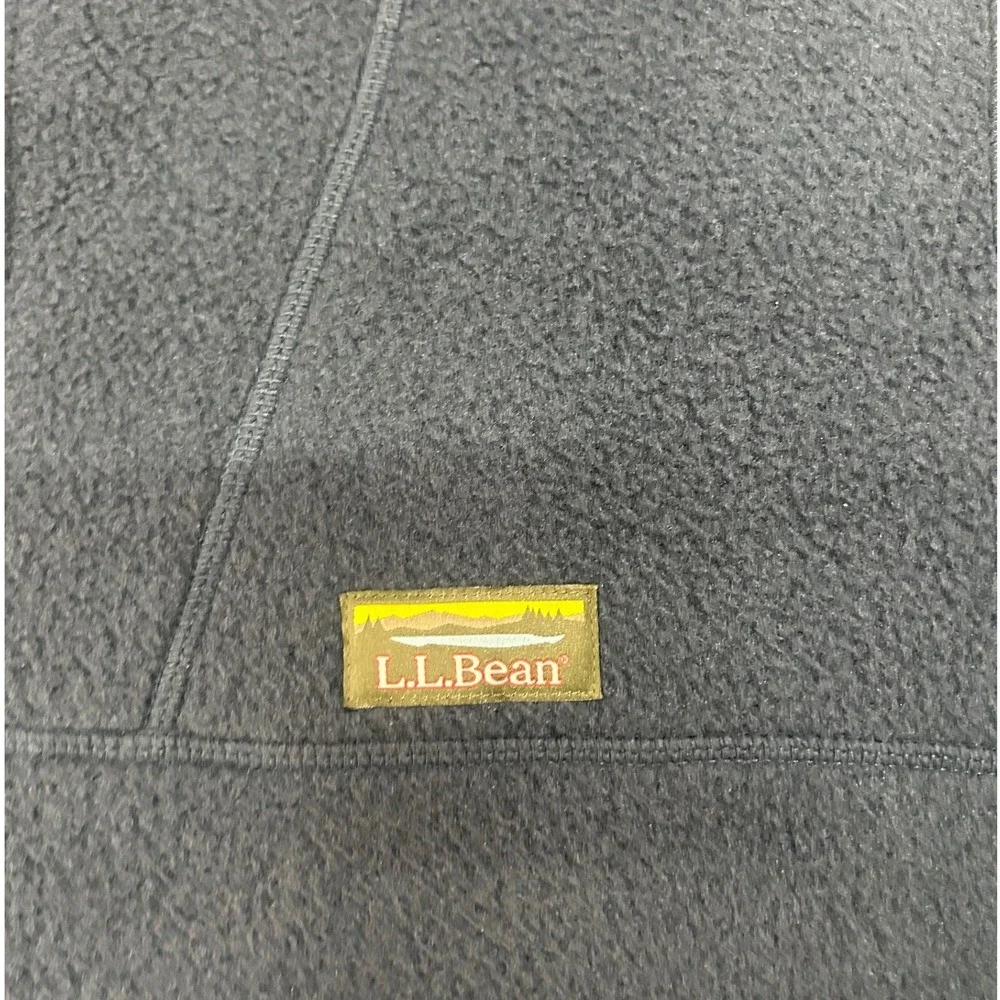 LL Bean Katahdin Fleece Pullover Mens Large Navy‎ Blue Quarter Zip 511605 NEW